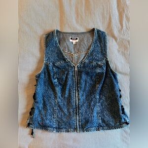 Wrangler X Fender Denim Lace Up Vest